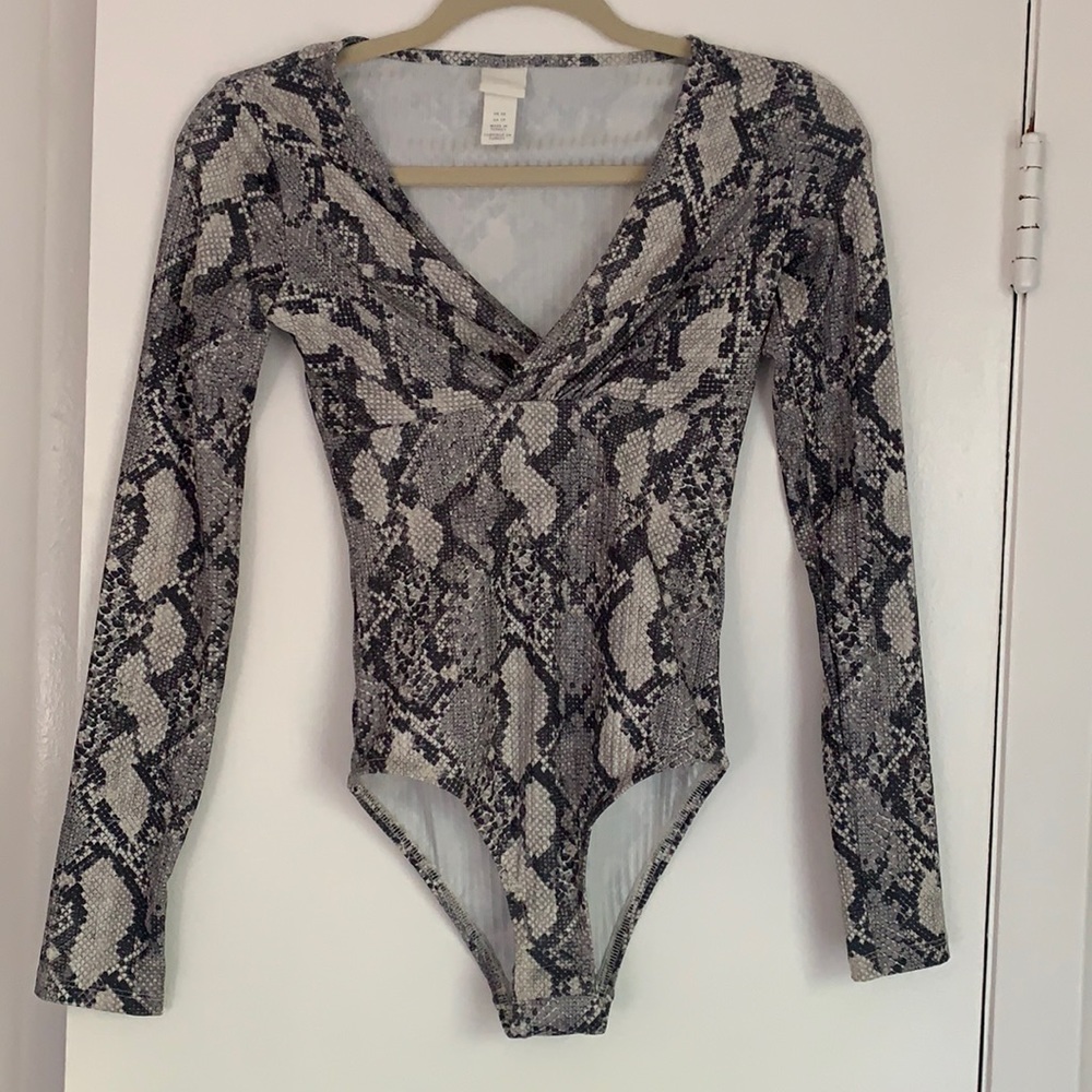 Snakeskin bodysuit